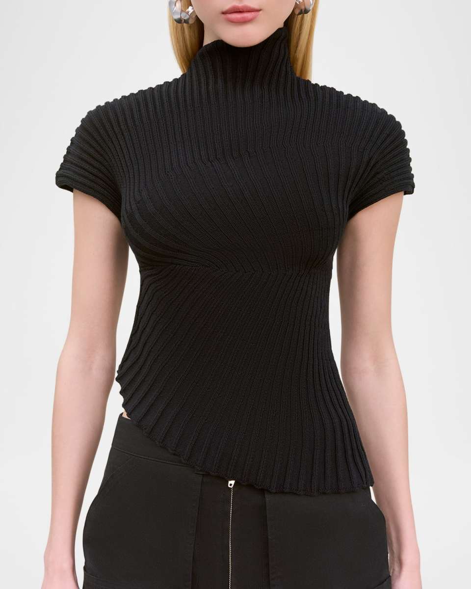 Annemie Asymmetrical Knit Top